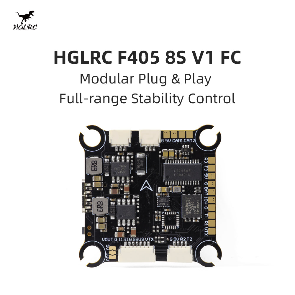 HGLRC F405 8S V1 Flight Controller for FPV Racing/freestyle Drones