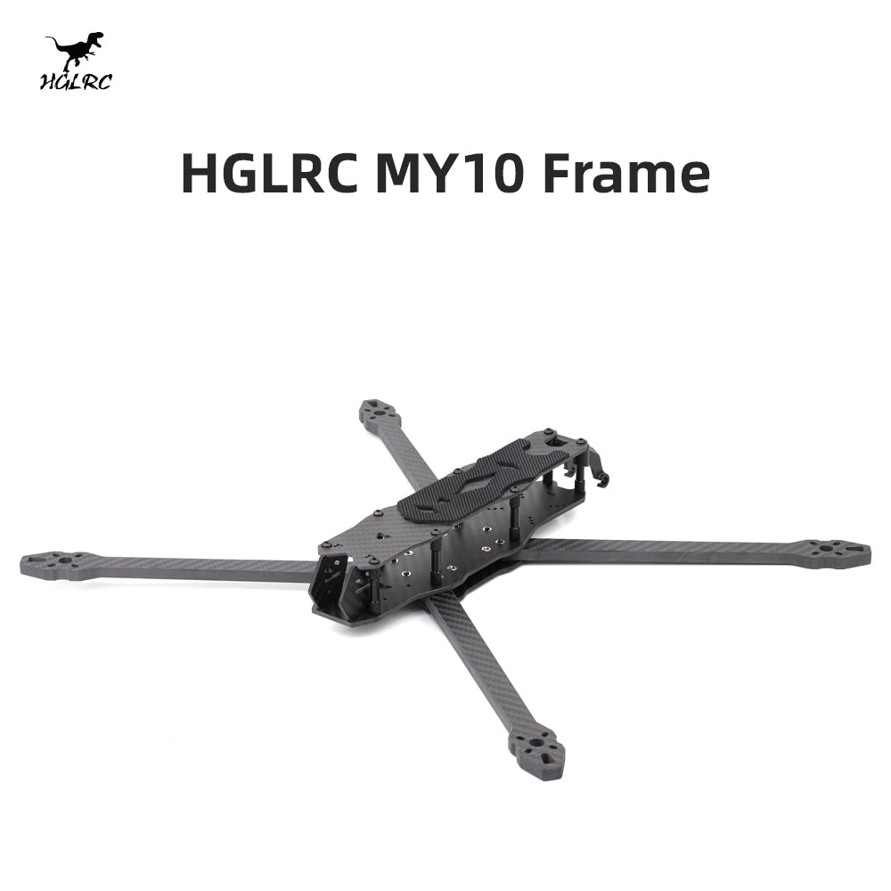 HGLRC MY10 10-Inch FPV Frame product title graphic with frame shown on white background