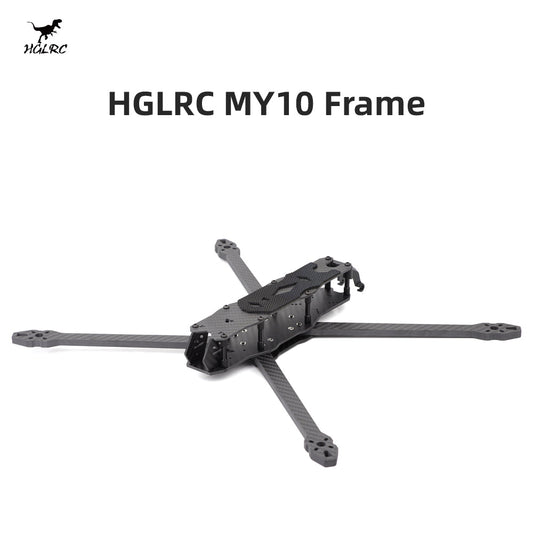 HGLRC MY10 10-Inch FPV Frame product title graphic with frame shown on white background