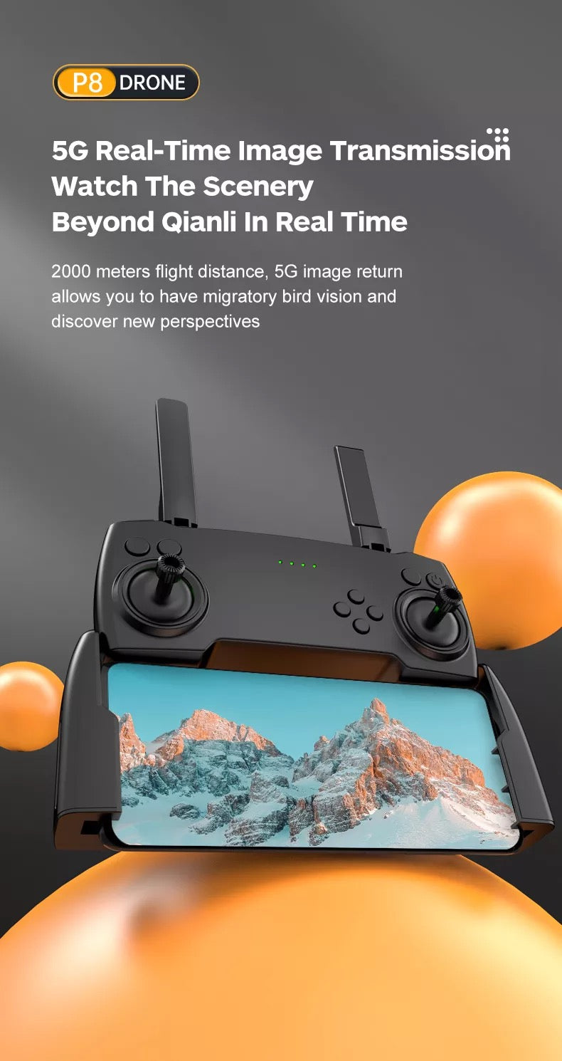 P8 Drone - 8k Hd Dual Cameras Esc Four Side Obstacle Avoidance Optical flow Position Hover Quadcopter Mini Drone 28 P8 Drone, p8 drone 5g real-time image transmission watch the scenery