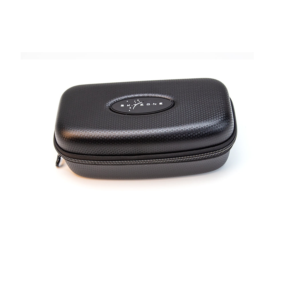 SKYZONE SKY04X/SKY04L/EV300O goggle cover case, black hard shell with zipper and Skyzone logo