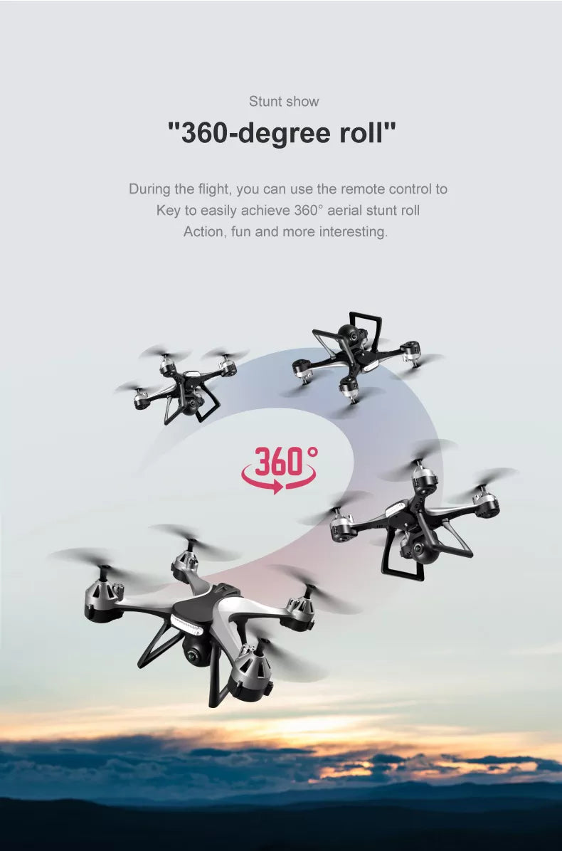 JCRC JC801 Mini Drone, use the remote control to key to easily achieve 360" aerial stunt roll
