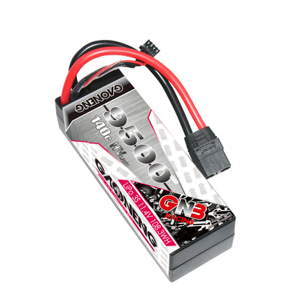 GAONENG GNB 3S 11.4V LiHV 9500mAh 140C hard case LiPo battery with XT90 and balance lead