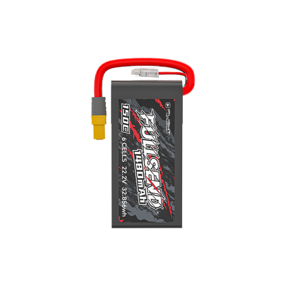 iFlight Fullsend 6S 1480mAh 150C LiPo Battery – XT60H Connector, 22.2V High Discharge for FPV Racing Drones