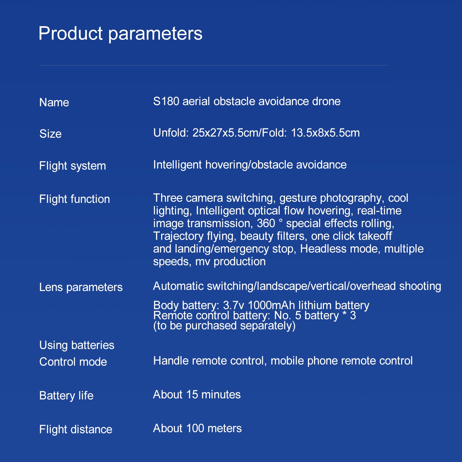 S180 Drone: Aerial photography and videography tool with advanced features, perfect for capturing stunning views from new heights.