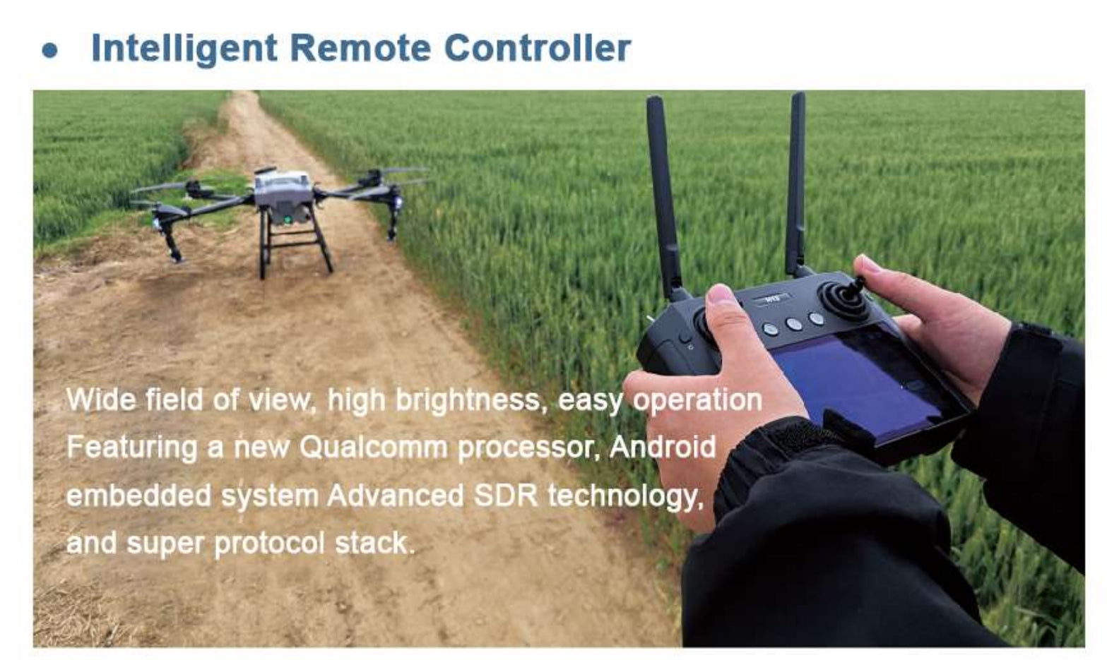 RCDrone, Intuitive remote controller with high-tech features for easy use.