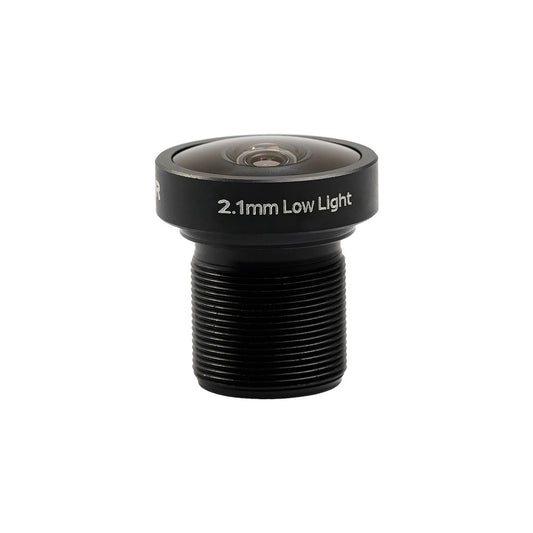 Foxeer M12 2.1mm Low Light Lens, Foxeer M12 2.1mm Low Light replacement lens, black threaded FPV camera lens with 2.1mm marking