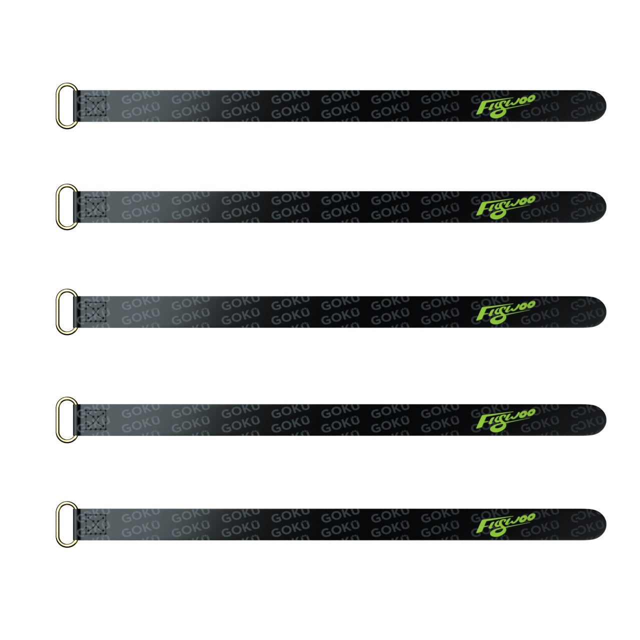 5Pcs flywoo 10x150mm\ 10X180mm \ 15X180mm\ 15X250mm Battery Strap Golden Metal Buckle Patent leather for RC Lipo Battery