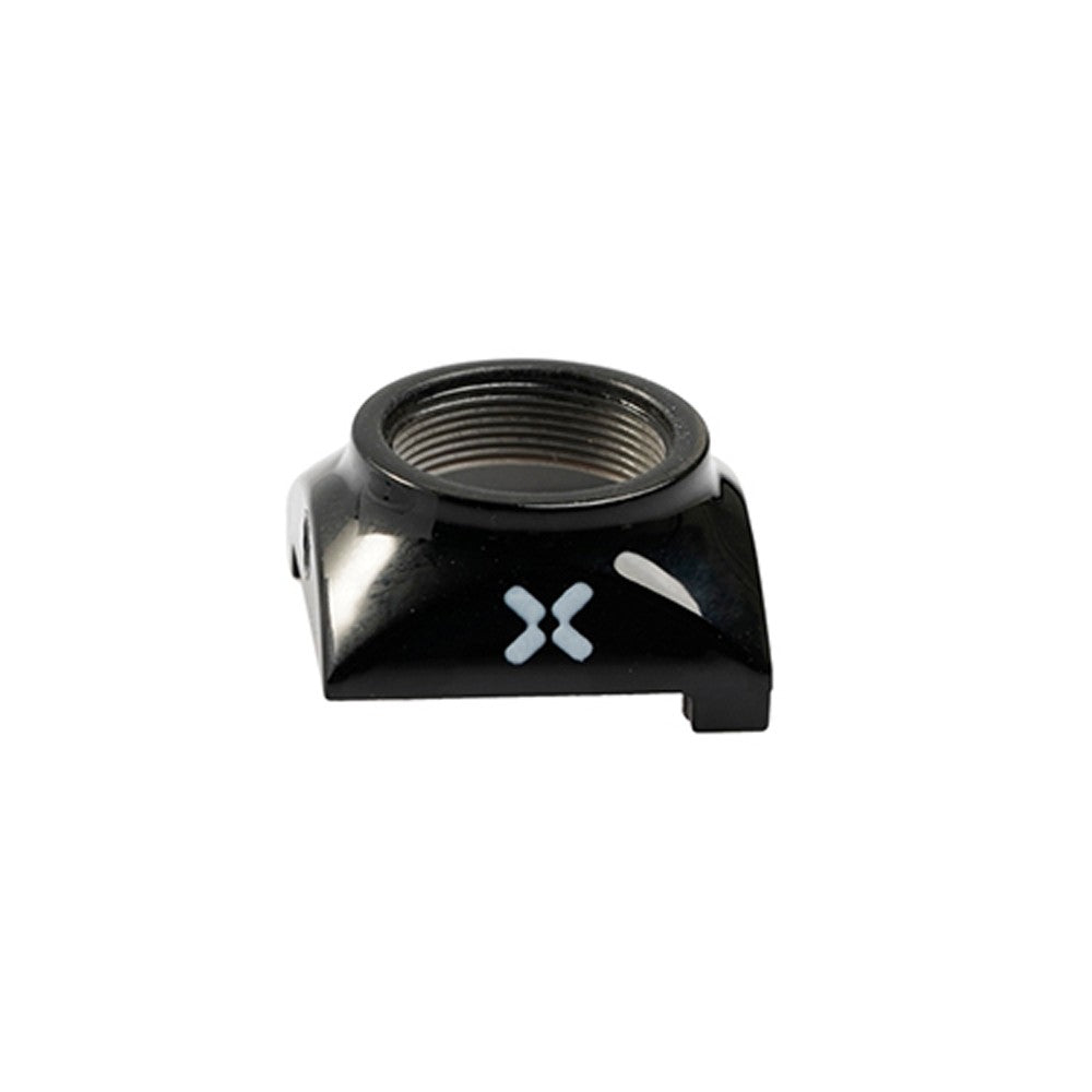 Black Foxeer plastic camera case with threaded lens opening and side mounting holes