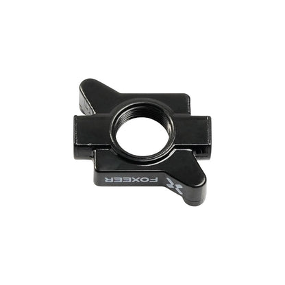 Foxeer Micro Razer FPV camera case in black with threaded lens opening and side mounting wings