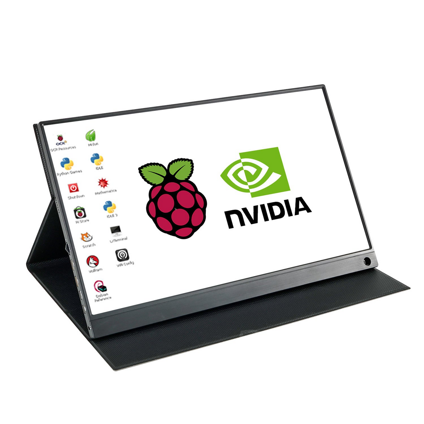 Yahboom 15.6in 1080P IPS Portable Touch Screen Monitor for Raspberry Pi/Jetson/RDK, Type‑C & Mini HDMI