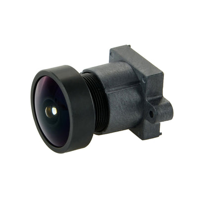 Foxeer Legend action camera replacement MTV M12 lens module with black wide-angle glass and threaded mount
