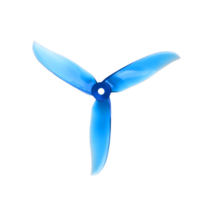 Blue Dalprop T5045C Pro 5-inch tri-blade FPV drone propeller with 5mm center hub
