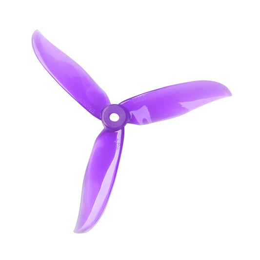DALPROP Cyclone T5046C Pro 5in FPV Propeller, Purple DALPROP Cyclone T5046C Pro 5-inch tri-blade FPV drone propeller with center mounting hole