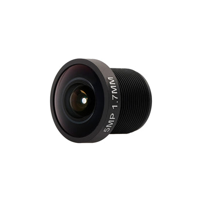 Black M12 camera lens marked 5MP 1.7mm, wide-angle replacement lens for DJI Air Unit camera