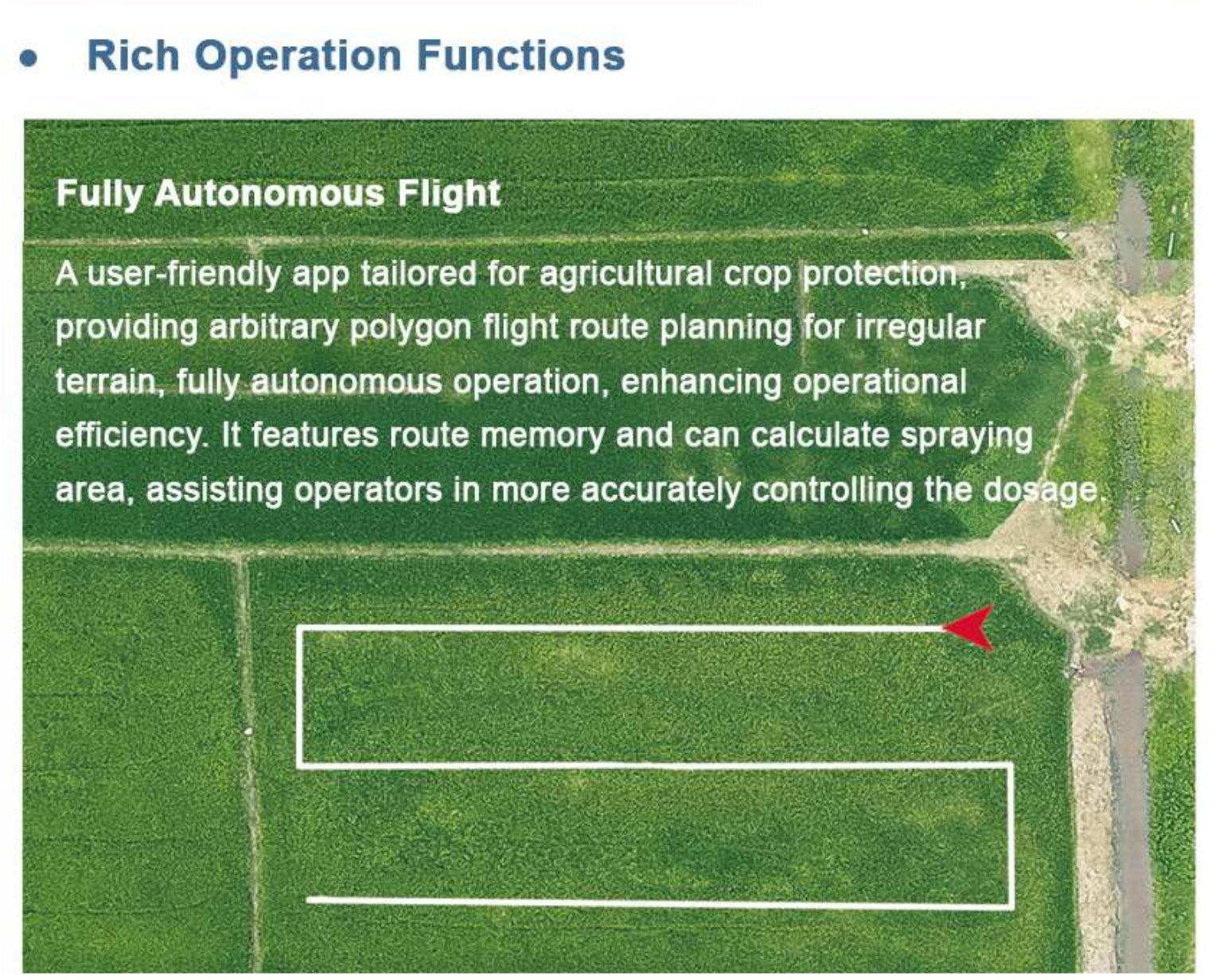 RCDrone, Autonomous agriculture drone with advanced features for efficient farming and spraying.