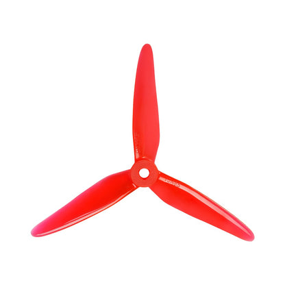 DALPROP SplitFire T5148.5 Racing Propeller, Red DALPROP SplitFire T5148.5 tri-blade racing drone propeller with center mounting hub hole