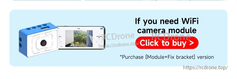 Expandable WiFi camera module option for video remote control, shown on building-block car and spider builds