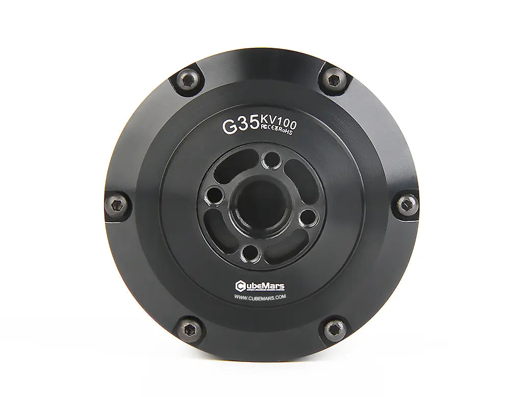 CubeMars G35 KV100 Gimbal Motor, CubeMars G35 KV100 gimbal motor: 16V, 0.46Nm torque, 90g, large hollow shaft, low cogging, position loop.