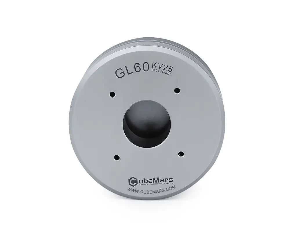 CubeMars GL60 KV25 Brushless Gimbal Motor, CubeMars GL60 KV25 is a lightweight, waterproof brushless gimbal motor.