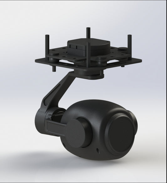 TOPOTEK KHP30S90 Drone Camera Gimbal - 1080P 30x  Optical Zoom Camera + 3-axis IP/HDMI Gimbal