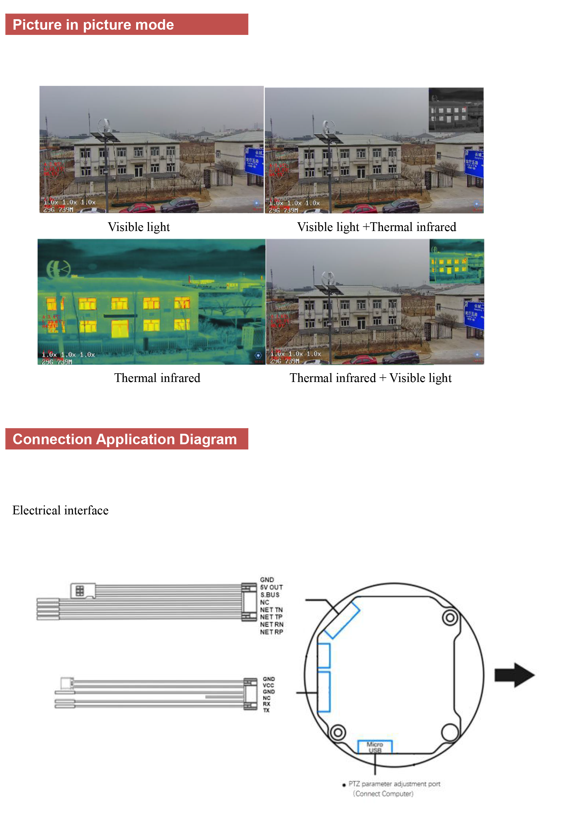 TOPOTEK KIP10G613 Dual Light Drone Gimbal, Drone with dual-light gimbal, optical zoom, and infrared thermal imaging capabilities.