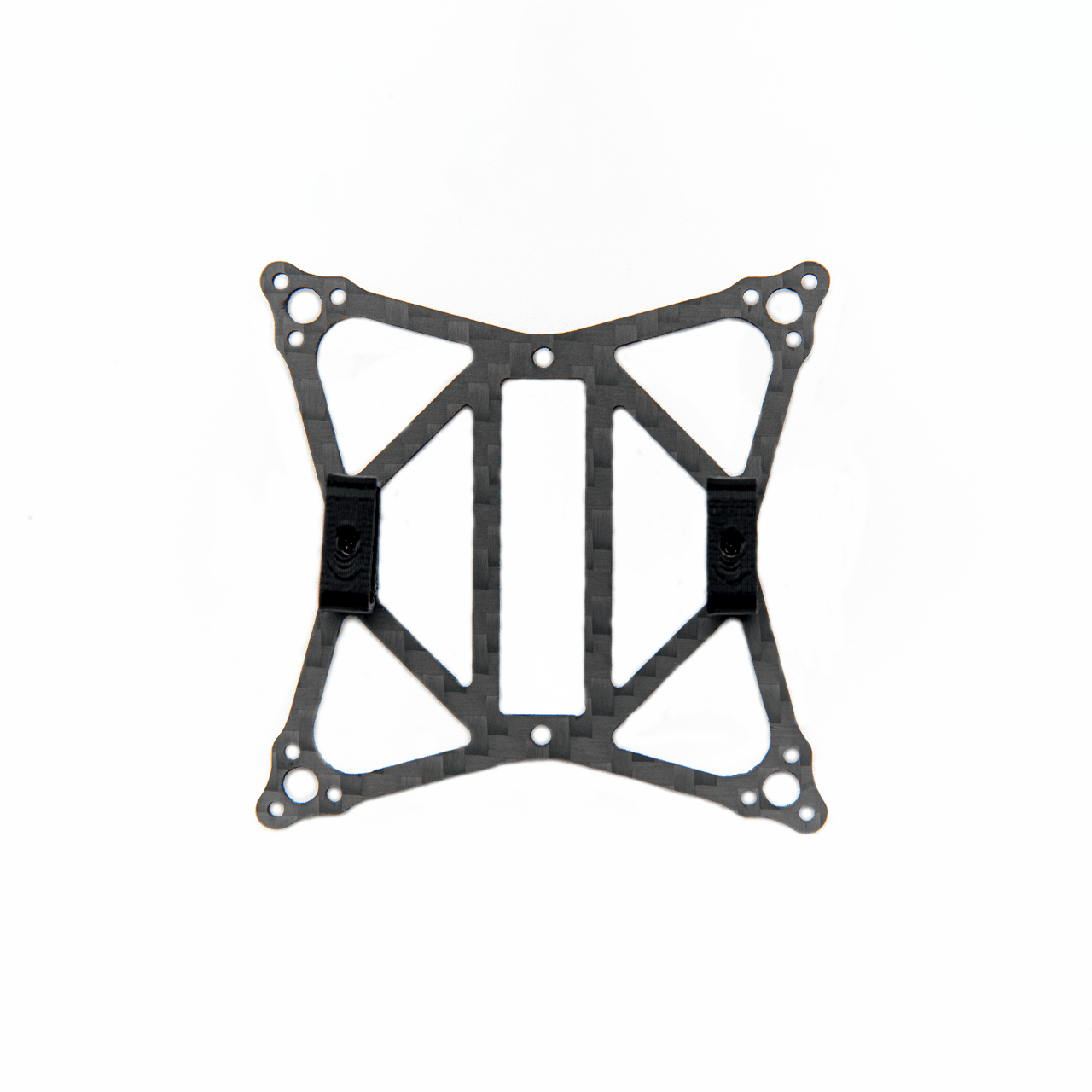 OddityRC 1S racing micro FPV frame plate, top view with central mounting slots and corner motor holes