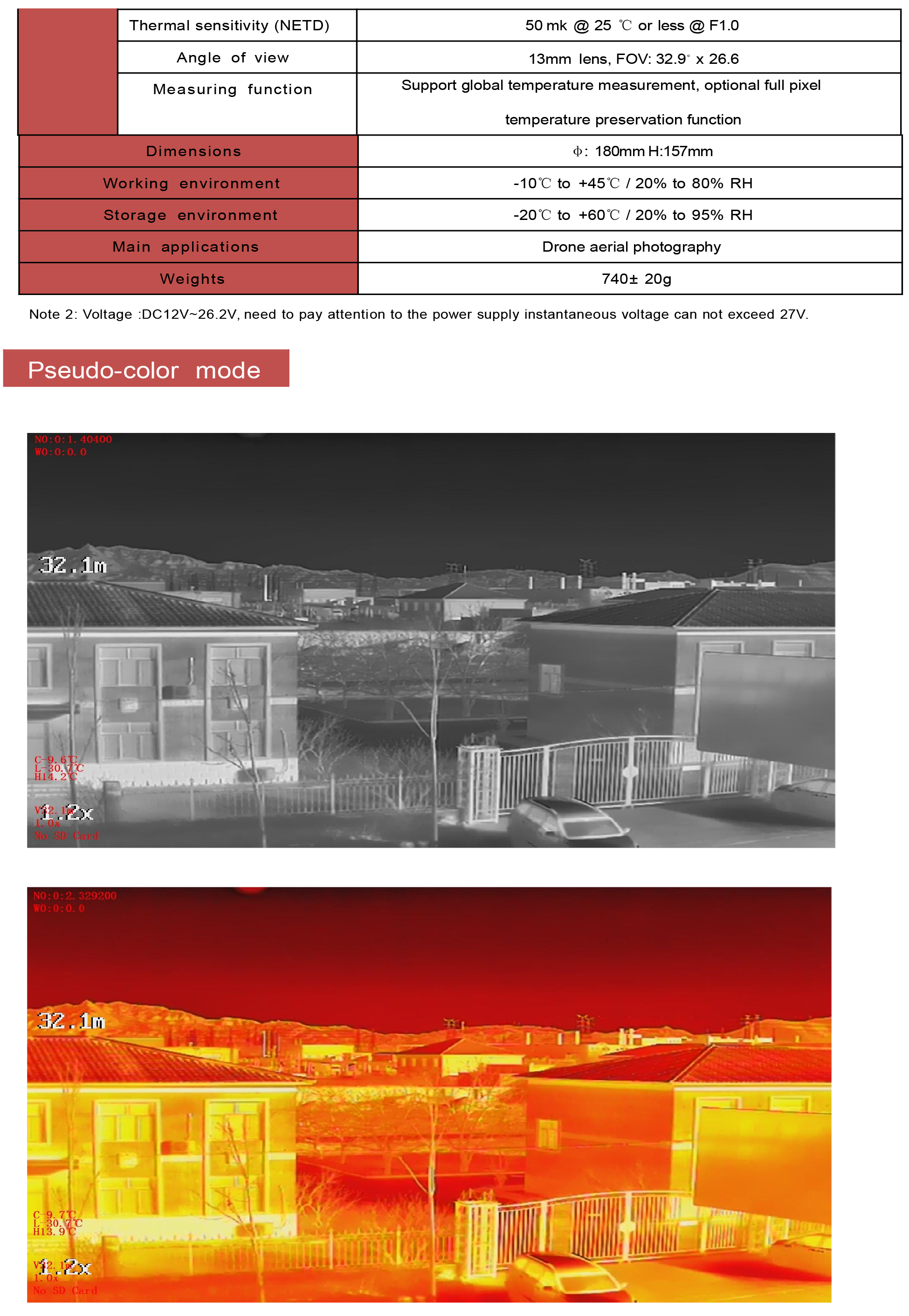 TOPOTEK KIT10C 4-Light Drone Gimbal, Topotek KIT10C drone gimbal with dual visibility and thermal capabilities, ideal for pseudo-color mode applications.