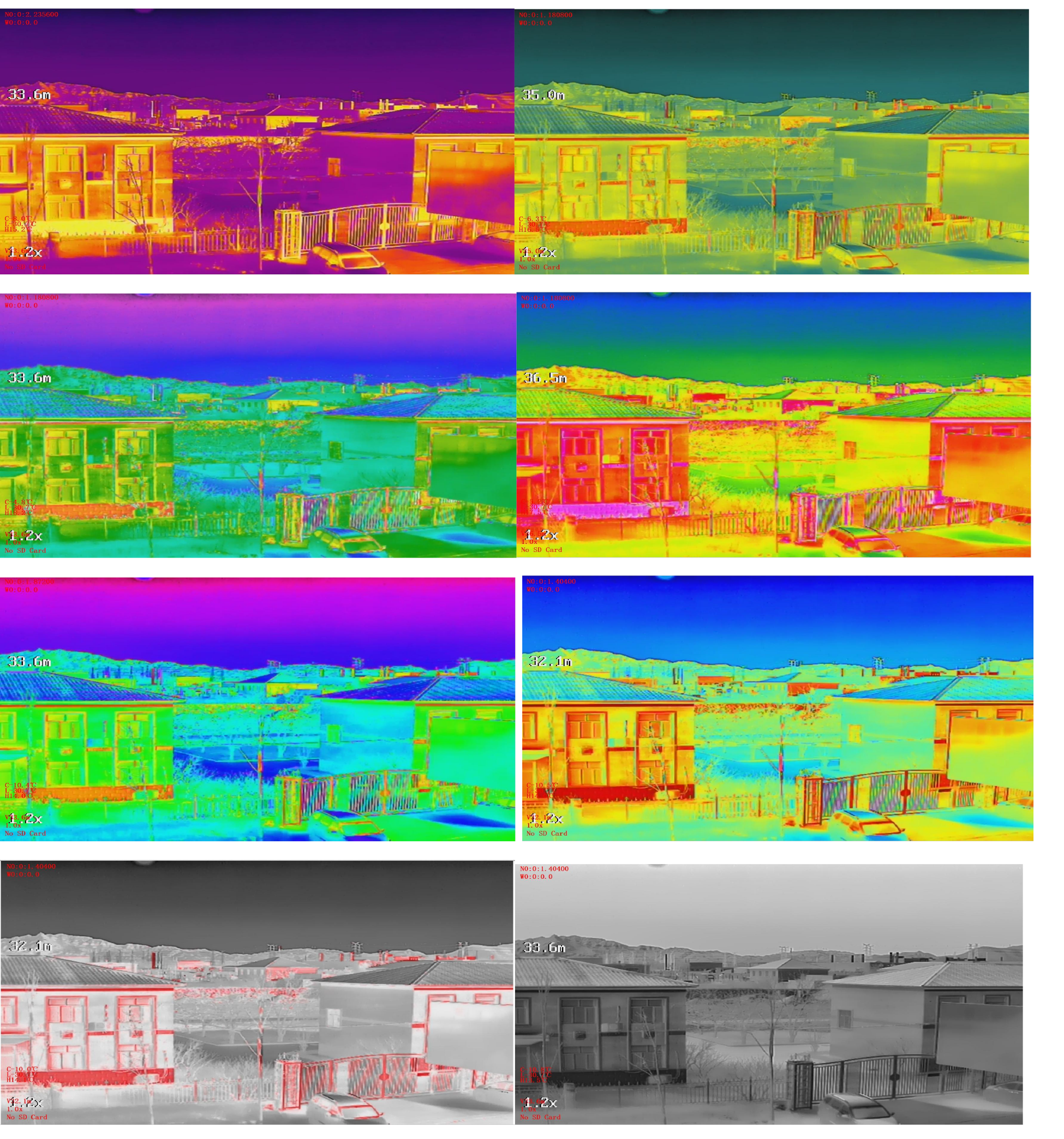 TOPOTEK KIT10C 4-Light Drone Gimbal, Wide dynamic sensor and vanadium oxide detector used for visible light and thermal imaging.
