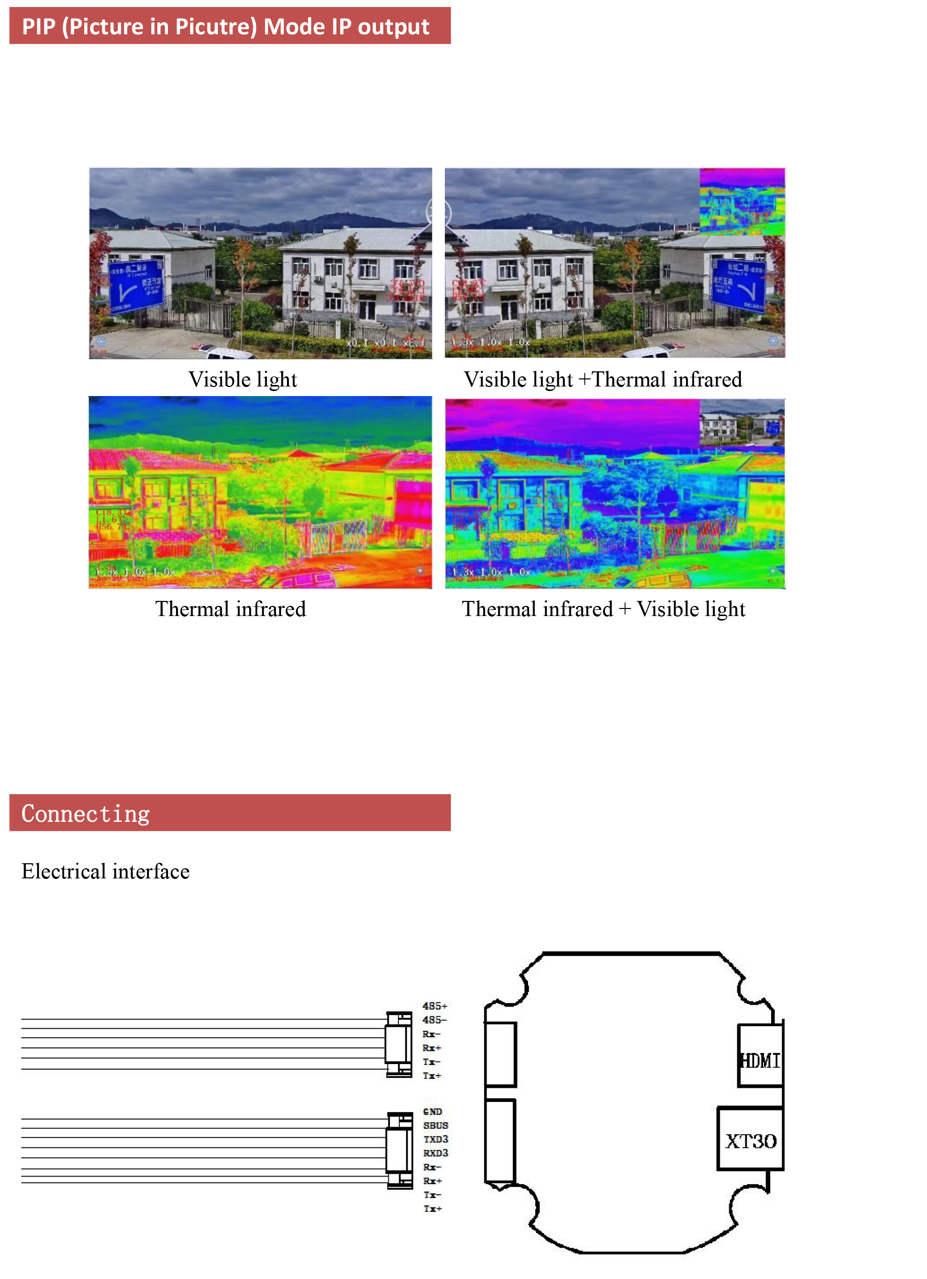 TOPOTEK KHY10G613 Dual Light Drone Gimbal, Drone gimbal with dual cameras: optical/thermal with 10x/90x zoom, 3-axis stabilization for smooth video.