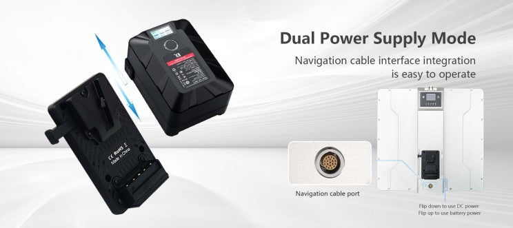 Maestro MK100, Dual power supply mode with navigation cable interface for easy operation and efficient data transmission.