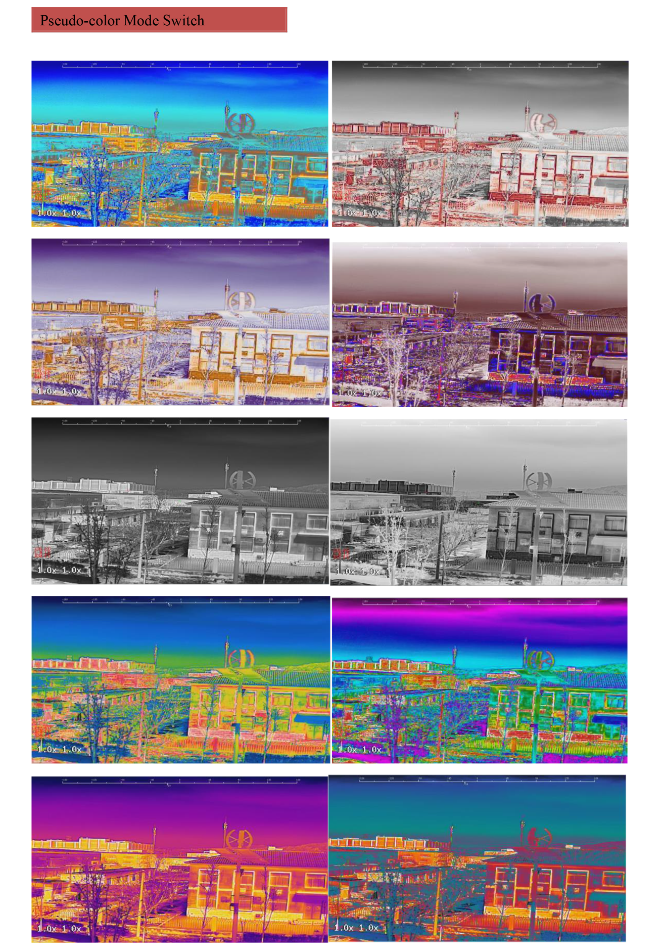 TOPOTEK KHP05M5 Dual Light Drone Camera Gimbal, Thermal imaging modes: pseudo-color, A2 line, and LOx temp display