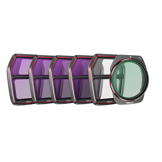 STARTRC ND Filter Set for DJI Air 3S - ND8 ND16 ND32 ND64 ND256 UV CPL Filters Kit, AGC Glass, Snap-On Aluminum Frame