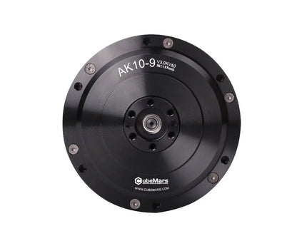 CubeMars AK10-9 V3.0 actuator delivers 53Nm torque, KV60, dual encoder, and 48V FOC control.