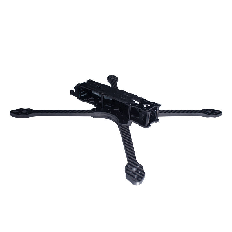 DeepSpace DS Lancer 7 MK1 FPV Frame, DeepSpace DS Lancer 7 MK1 FPV drone carbon fiber frame with X-style arms and raised center body