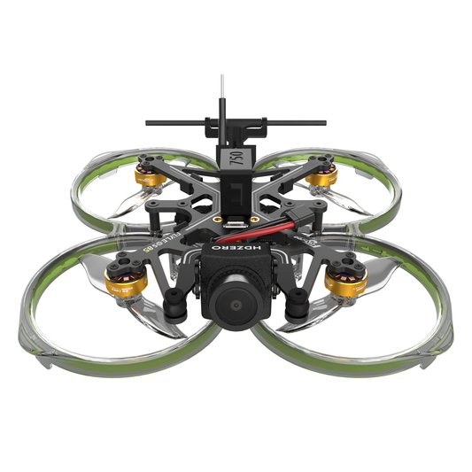 Flywoo FlyLens 85 HD HDZero whoop FPV drone with ducted prop guards, HDZero camera, and top antenna