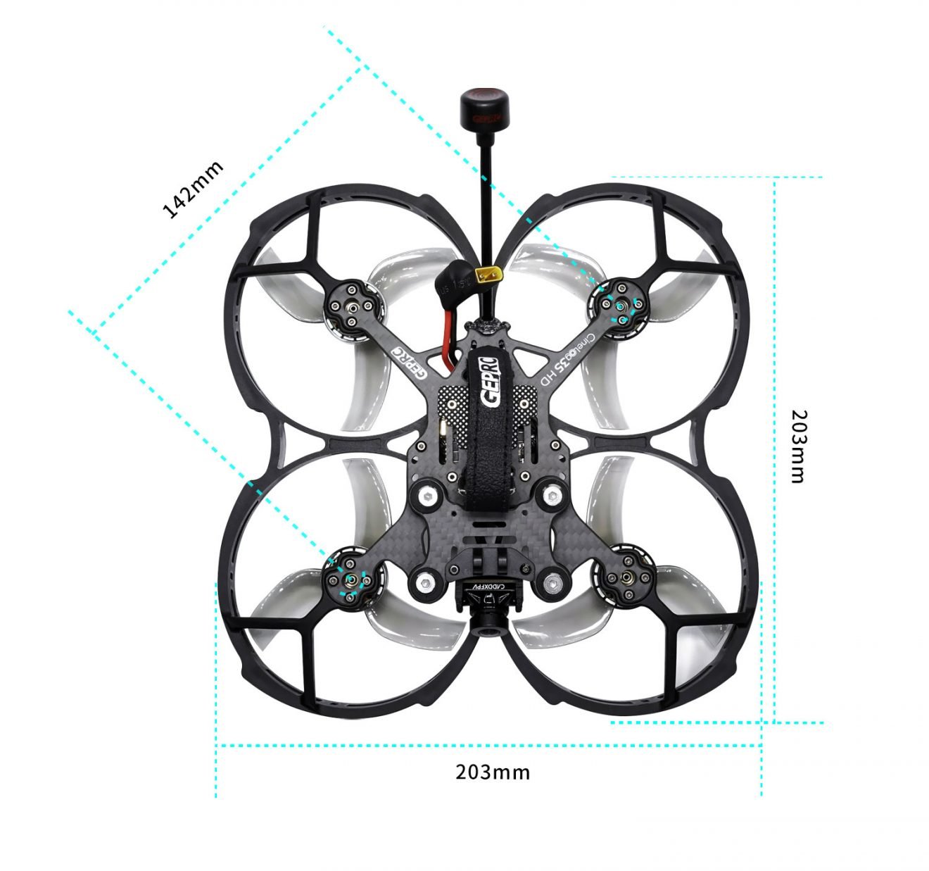 GEPRC CineLog35 FPV Drone - Analog CineWhoop 4S/6S Cinewhoop GR2004-1750KV / 2550KV Motor For RC FPV Quadcopter Freestyle Drone 24 GEPRC CineLog35 FPV Drone, Improving the damping rings, the shooting effect is more stable,clearer and reduce