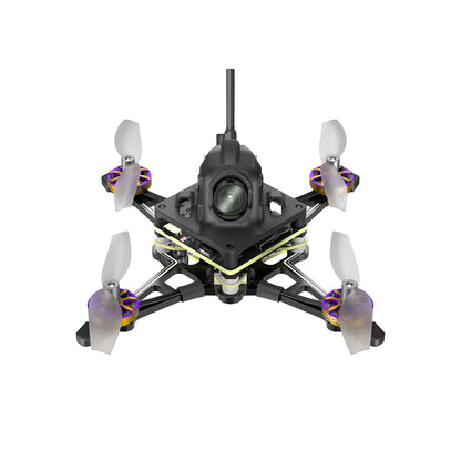 Firefly 1S nano quadcopter with Walksnail Avatar HD camera, top antenna, and four micro motors with props