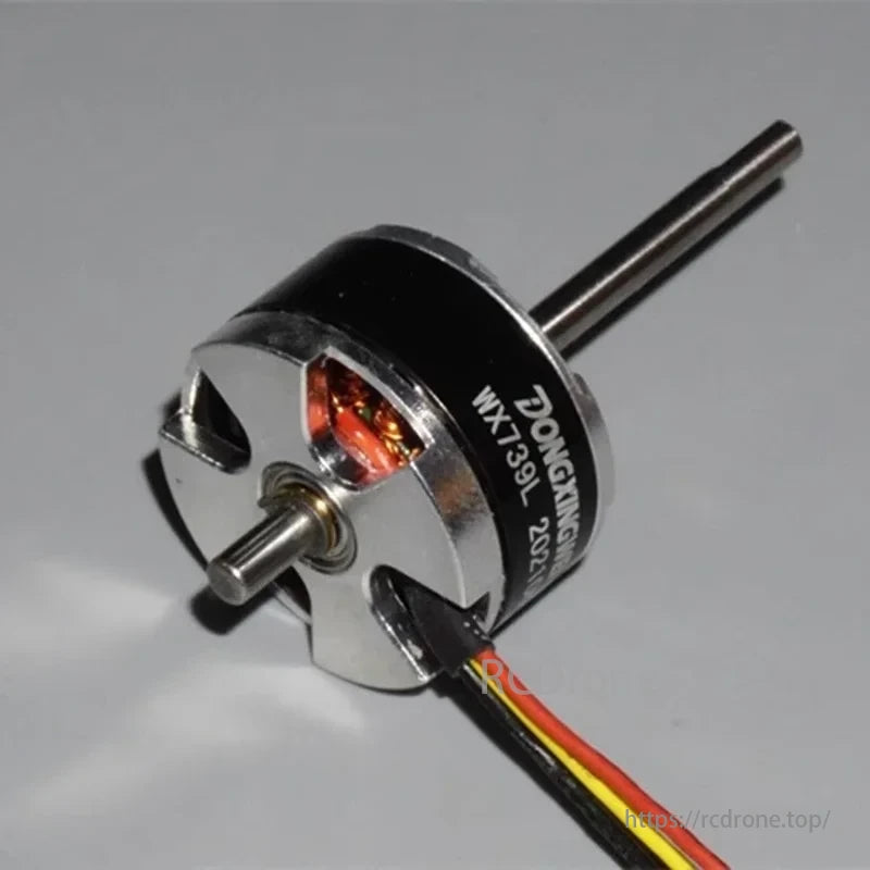 1806 1700KV Brushless Motor, Brushless motor for DIY aircraft or model grinding, suitable for 3-6S batteries and 12-24V DC power, with long shaft and outer rotor.