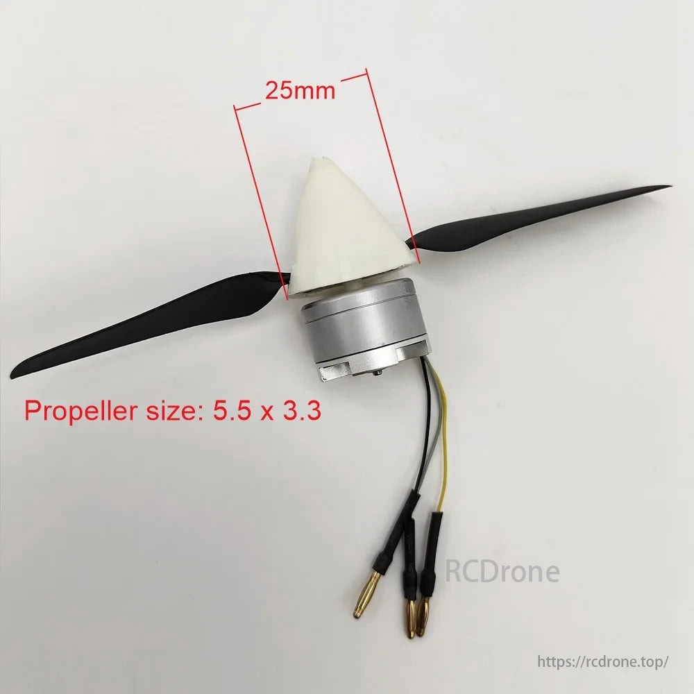 1806 2450KV 3S Brushless Motor, Delivering up to 520g of thrust, this motor provides excellent performance for smooth gliding and agile climbing.