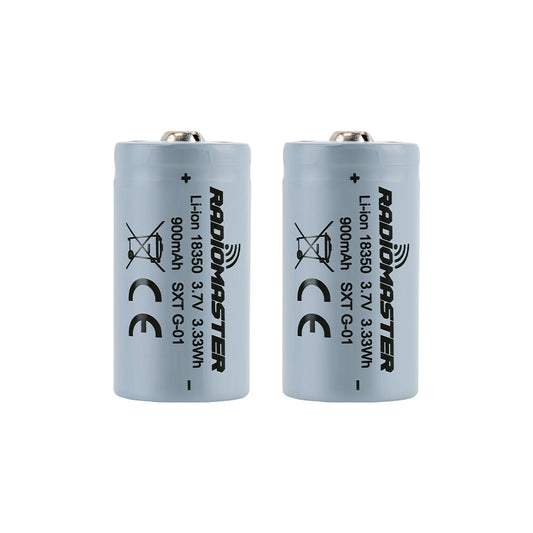 900mah 3.7v Li-ion 18350 Battery for Zorro Radio Controller (2pcs)