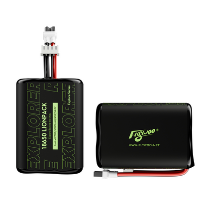 Flywoo Explorer 18650 Li-ion battery pack, 4S1P 14.8V 3000mAh Molicel P30B with balance lead and XT30