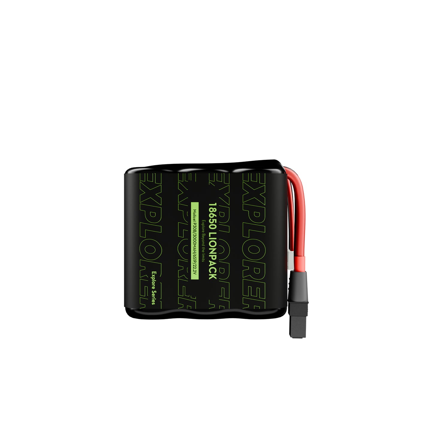 Flywoo Explorer 18650 Li-ion battery pack (6S1P 22.2V 3000mAh) with XT60 connector lead