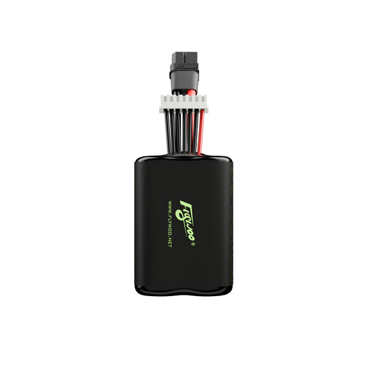 Flywoo Explorer Li-ion battery pack with XT30U-F plug and 6S balance connector, black shrink-wrapped