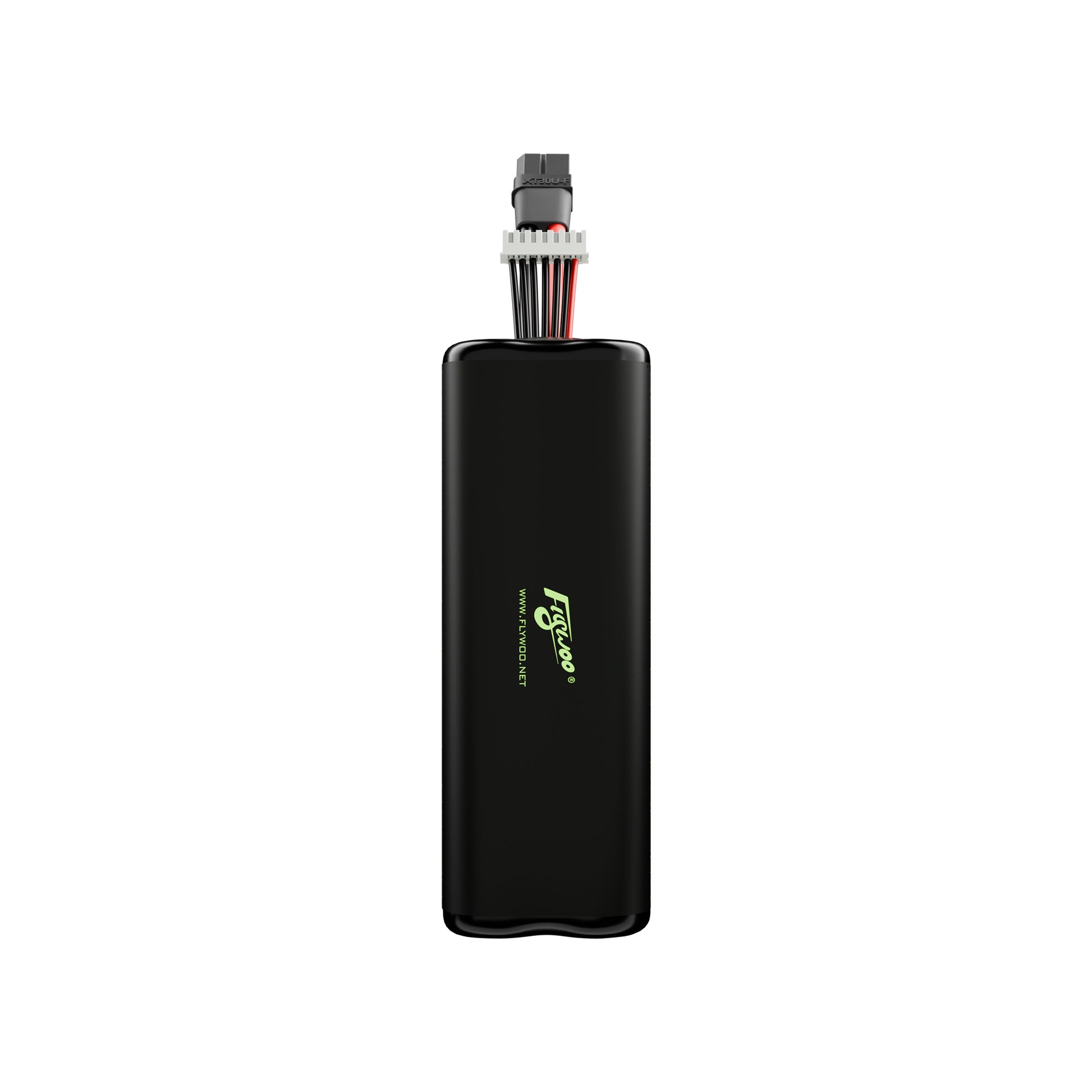 Flywoo Explorer Li-ion battery pack in black heatshrink with XT60 power plug and balance connector leads