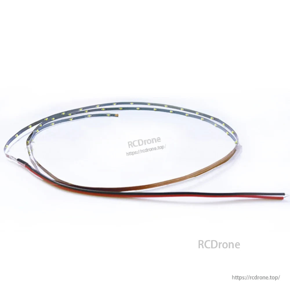 1 meter flexible 2.5mm LED strip with 2-wire lead for DC 5V power input