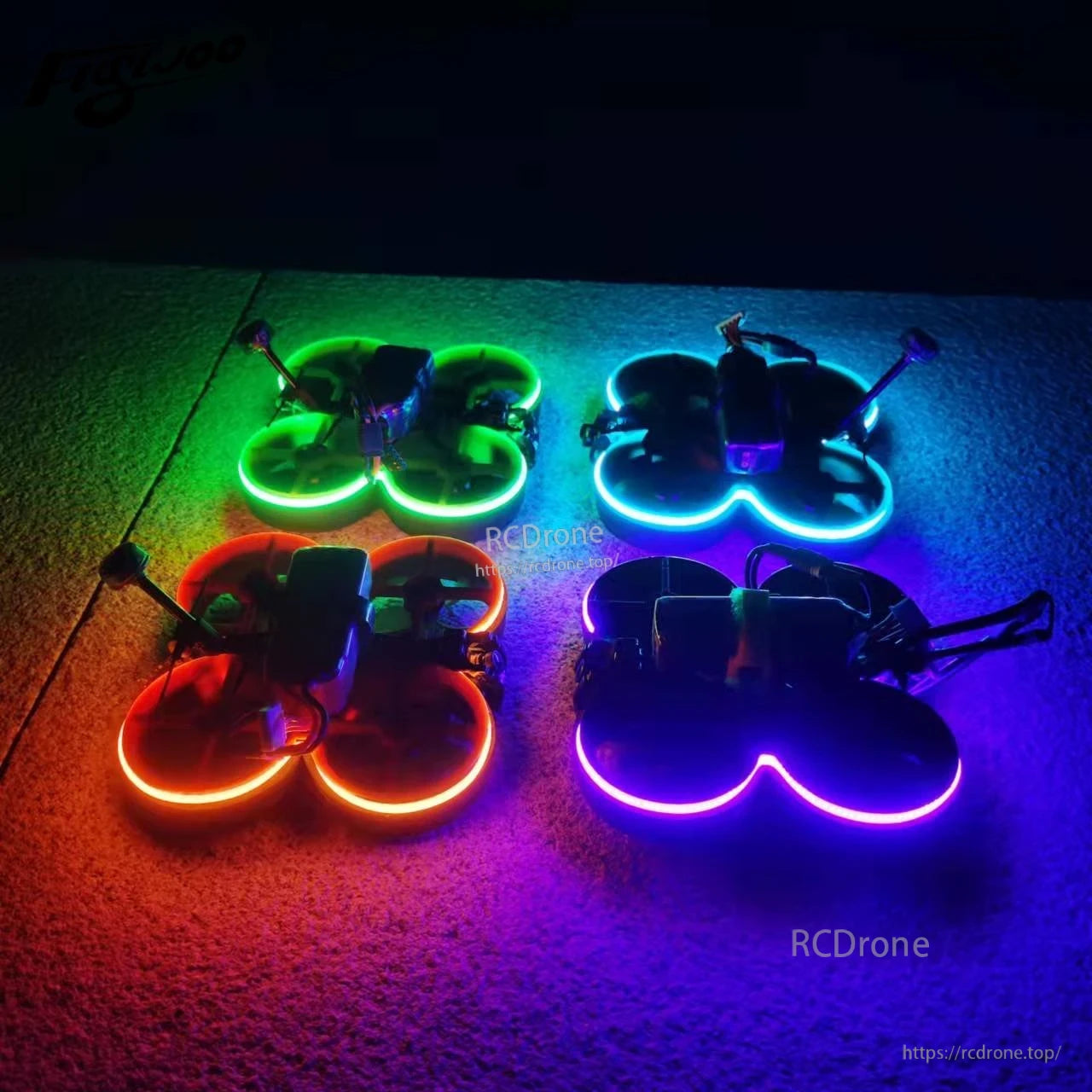 1PC DC12V Neon LED Strip Light, DC 12V neon LED strip light glowing in a rainbow gradient on a dark surface