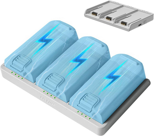 LKTOP 65W Neo Two-Way Charging Hub for DJI Neo Batteries, Parallel Charge 3 in 45 min, 100%/60% Modes, USB-C I/O