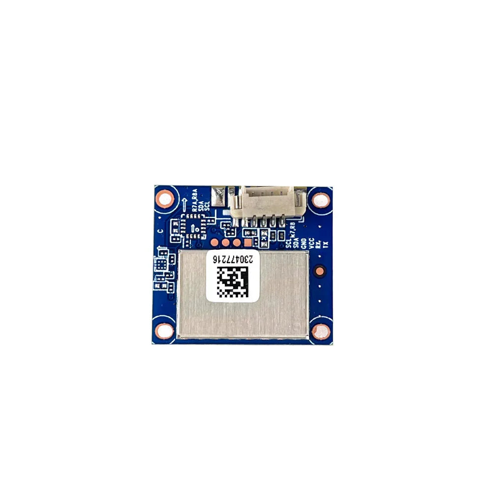 DarwinFPV GM8 anti-interference drone GPS module top view with shielded PCB and JST connector