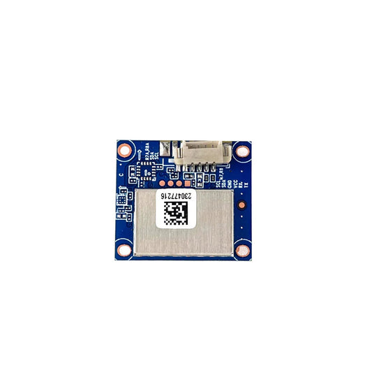 DarwinFPV GM8 anti-interference drone GPS module top view with shielded PCB and JST connector